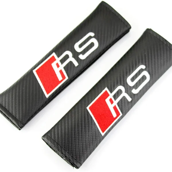 Audi Rs kolfiber bälteskuddar till bilen 2-Pack