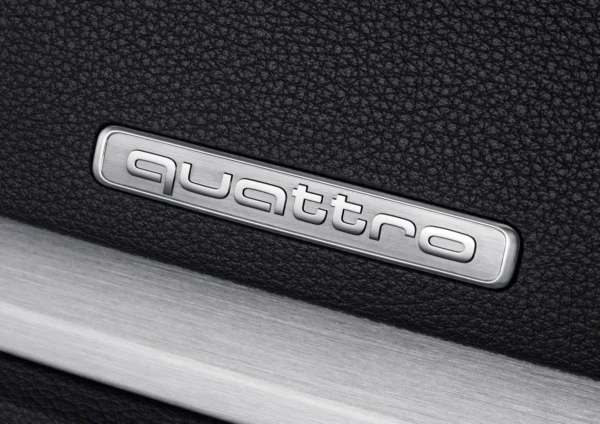 AUDI Quattro Emblem Silver & Grå