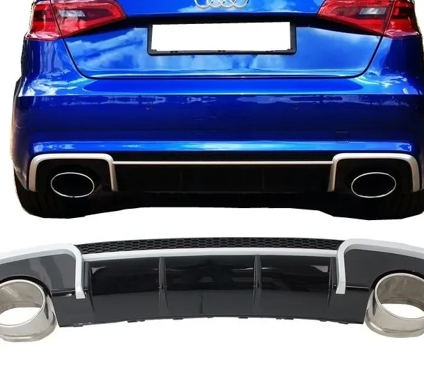 Audi A3 Diffuser RS-look 8V (inkl pipor) 12-16