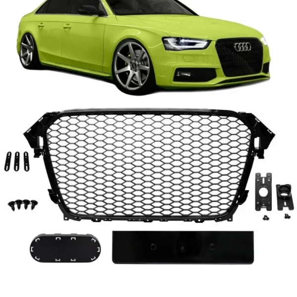 Audi A4 Grill Rs4 B8.5 Honeycomb 12-15