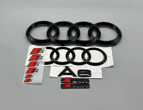 Audi A6 Emblem Kit S-Line Paketpris