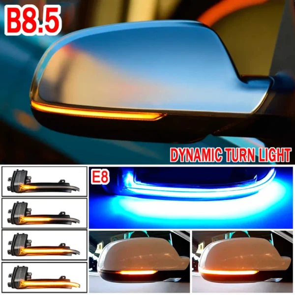Audi Dynamiska LED Spegelblinkers A3 A4 A5 B8.5