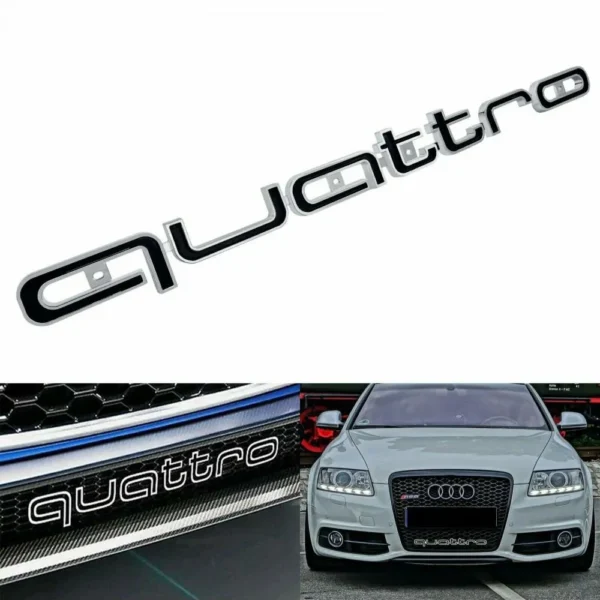 Audi Grill Quattro emblem logga till RS Grill