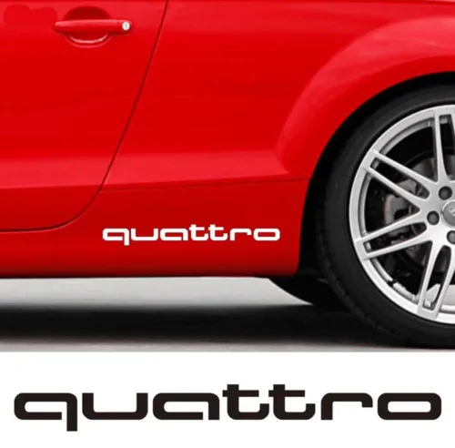 Audi Quattro stickers 2-Pack
