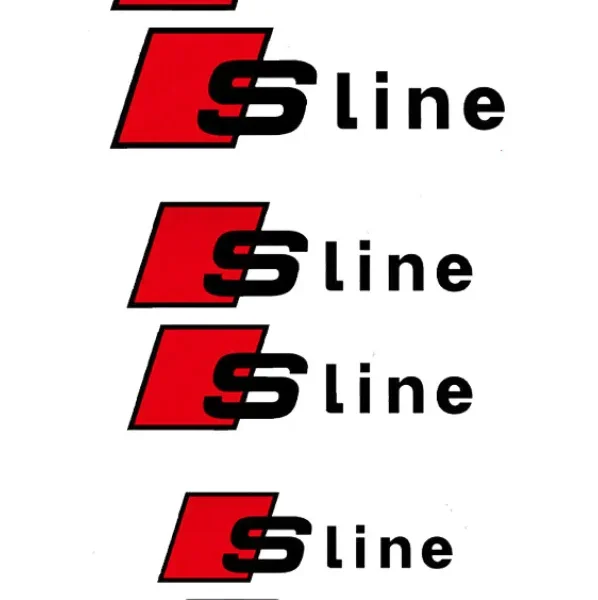 Audi S-line S line dekaler Bromsdekaler 6-Pack