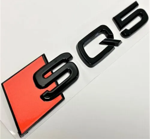 Audi SQ5 Modellbeteckning Emblem Svart / Krom