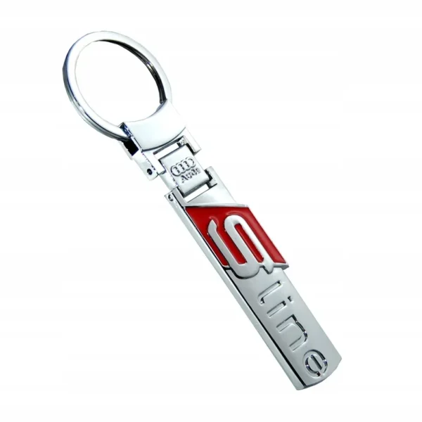 Audi Sline nyckelring i metall