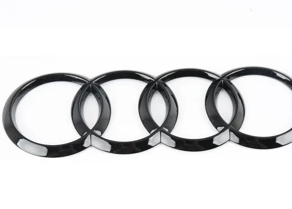 Audi emblem ringar bak till A6 Q7 A8 (216mm) - Blank svart