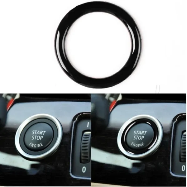 Bmw Blanksvart Start Stopp ring E-serier