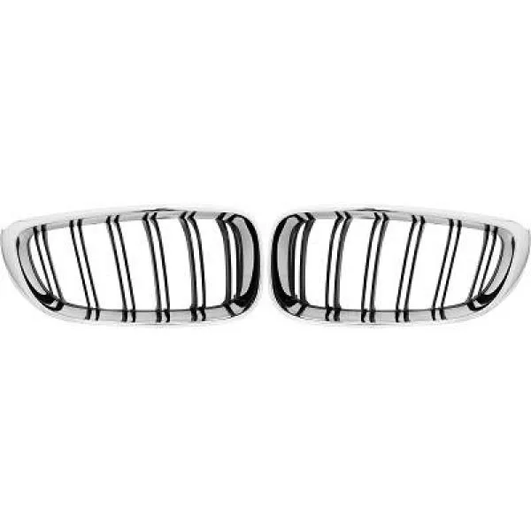 BMW Dubbelribb Njurar F34 GT Krom Grill