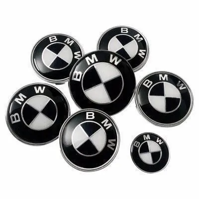 BMW Emblem Svart Vit 7-Pack