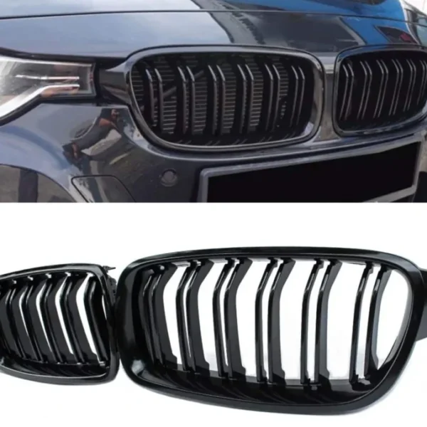 BMW F30 F31 Grill Njurar Blanka Dubbelribbade