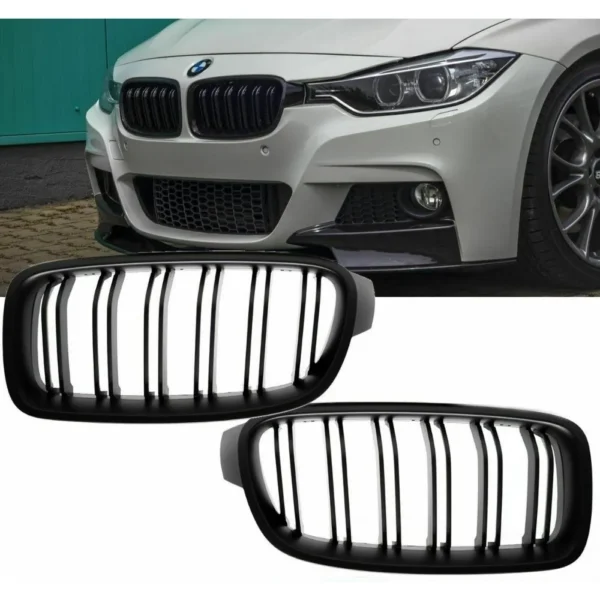BMW F30 F31 Njurar Mattsvarta (Dubbelribb)
