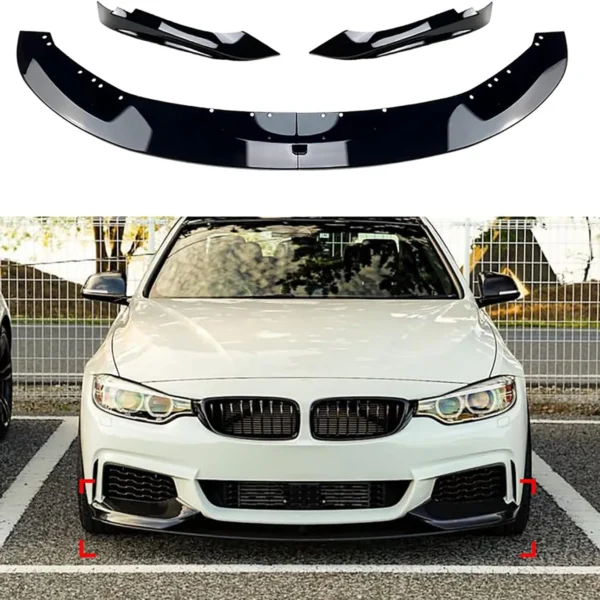 BMW Frontspoiler F32 F36 F33 Performance Pianosvart