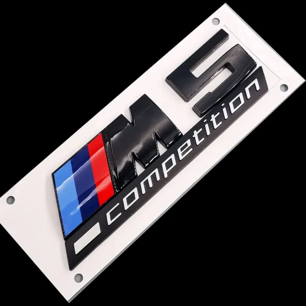 BMW M5 Competition emblem Svart / Krom F10 / F90