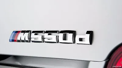 BMW M550d Modellbeteckning 24cm Krom Motorkod