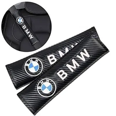 BMW kolfiber bälteskuddar till bilen