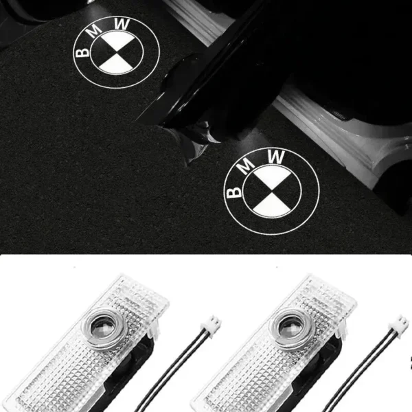 BMW logolampor för bildörr – LED projektorlampor 2-pack