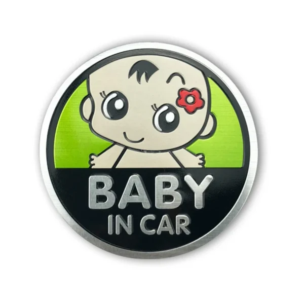 Baby in car dekal