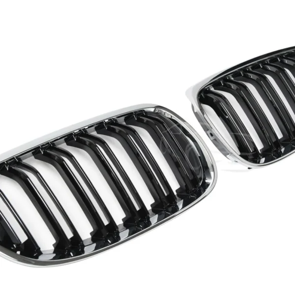 Bmw E92 E93 Krom Grill Dubbelribb 06-09