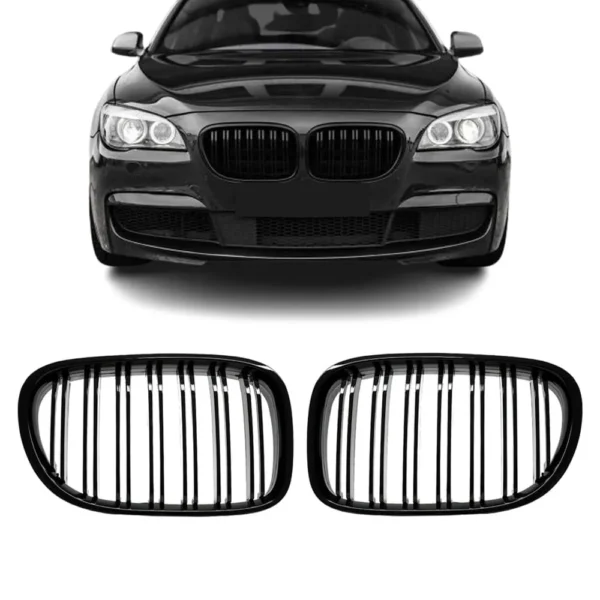 Bmw F01 F02 Grill Dubbelribb Blank