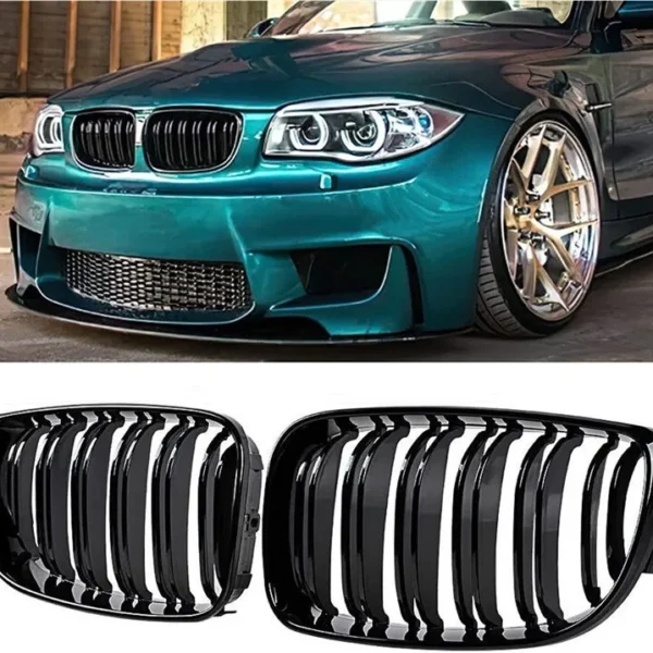 Bmw Grill E81 E82 E88 Dubbelribb Njurar