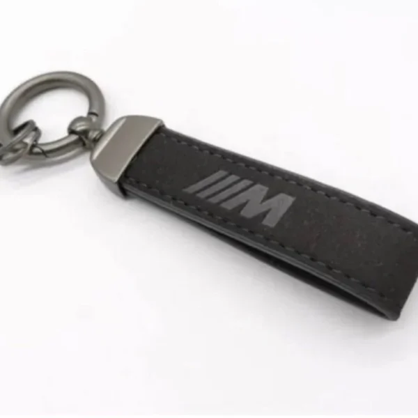 Bmw M nyckelring Alcantara Mocka