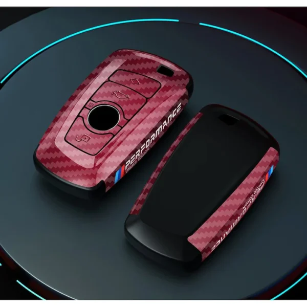 Bmw Nyckelfodral M-Performance röd kolfiber F serie