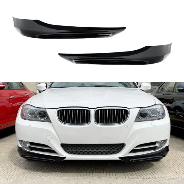Bmw Splitters Flaps E90 E91 2008-2012 Blanksvart