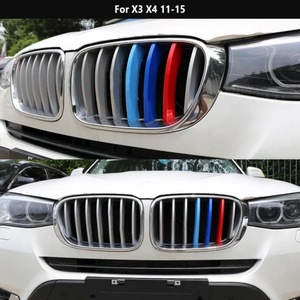 Bmw X3 X4 grill emblem Tricolor M Färger