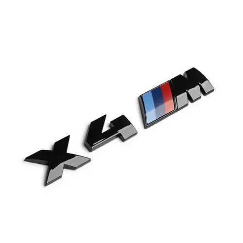 Bmw emblem X4M Krom & Svart Modellbeteckning