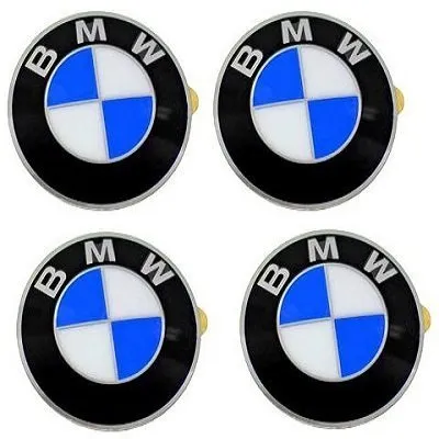 BMW Stickers till Fälgar 58mm Blå Vit