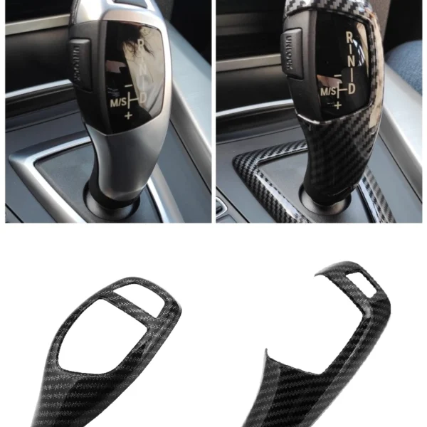 Bmw kolfiber-Look växelspak kåpa