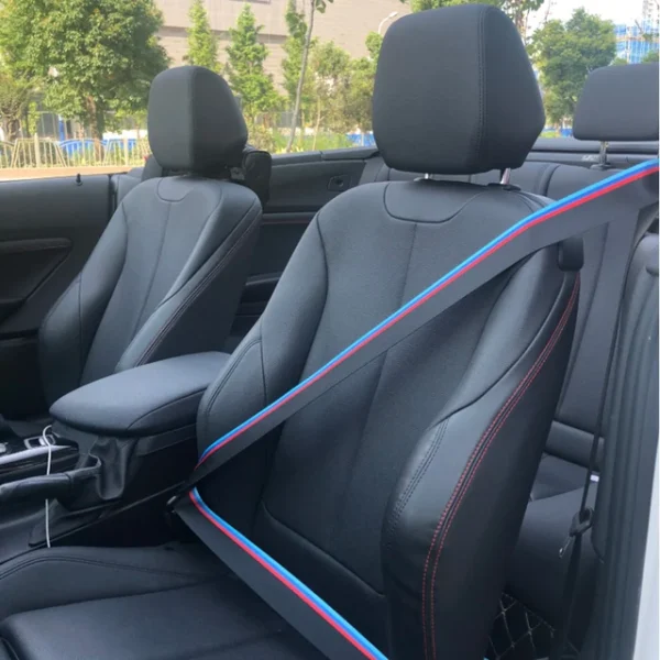 Bmw säkerhetsbälte svart ///M-Stripes sätes bälte