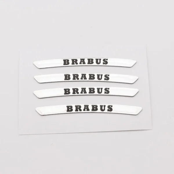 Brabus fälg stickers silver 4st