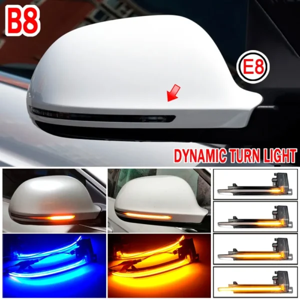 Dynamisk LED Spegelblinkers Audi A3, A4, A5 B8