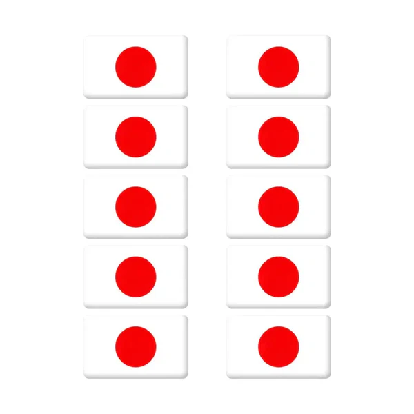 Emblem Japan Japanska Flaggan 5x