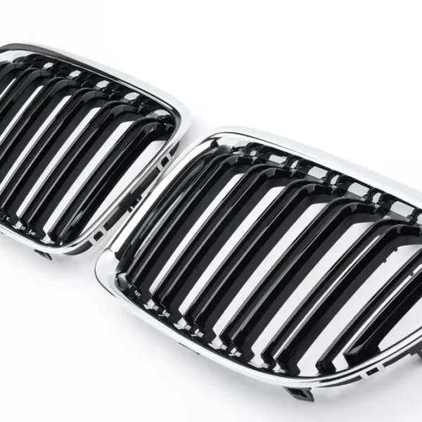 Grill Bmw X1 E84 Svart / Krom Dubbel Ribb