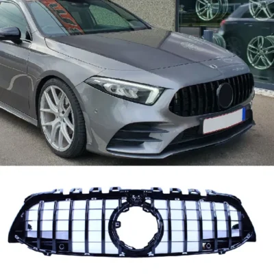Grill Mercedes W177 GTR V177 A-klass 18-22 Blanksvart