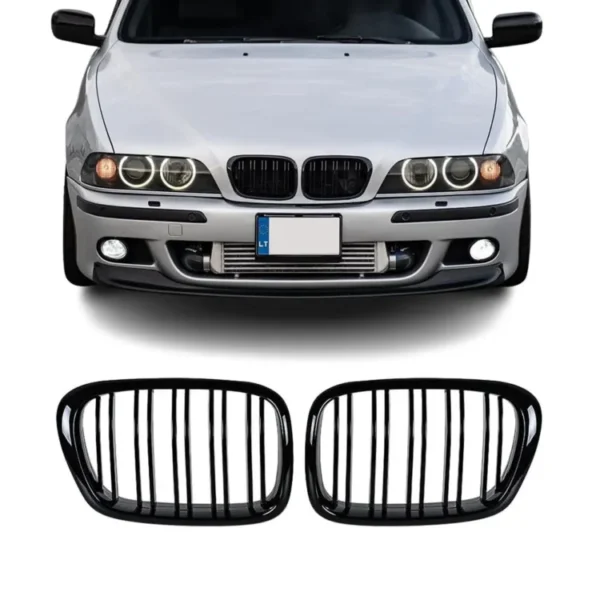 Grill njurar BMW E39 M Dubbelribb Pianosvart