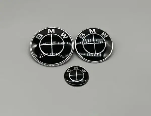 BMW Emblem 3-Pack Svart Edition