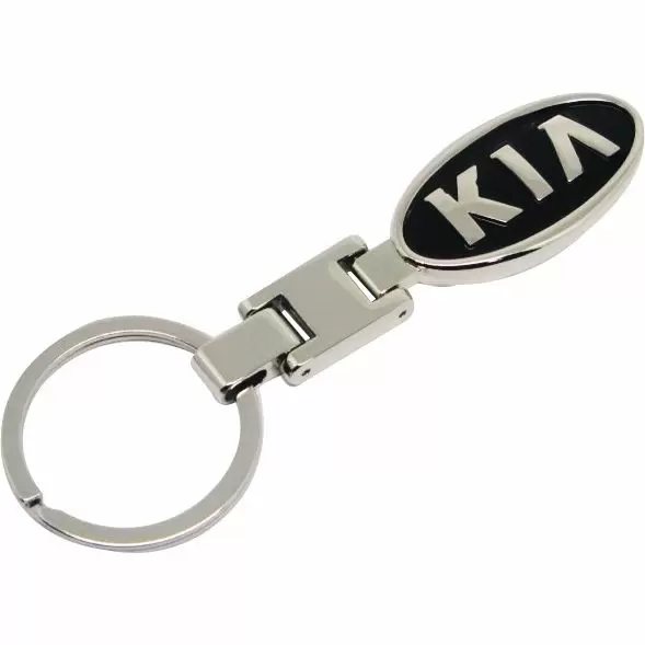 Kia nyckelring svart i metall