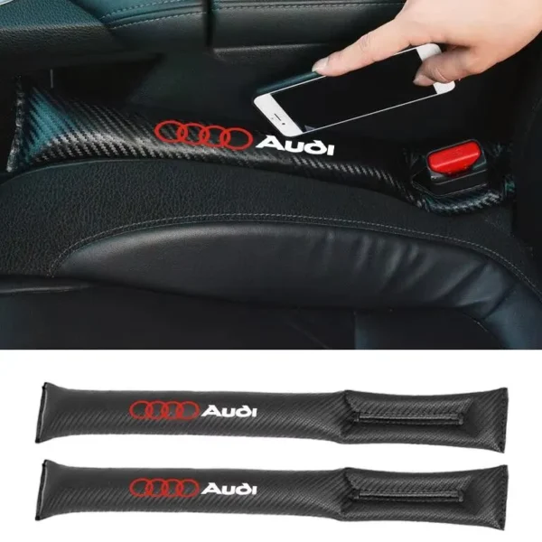 Kolfiber Drop-Stop Kudde Audi car seat gap