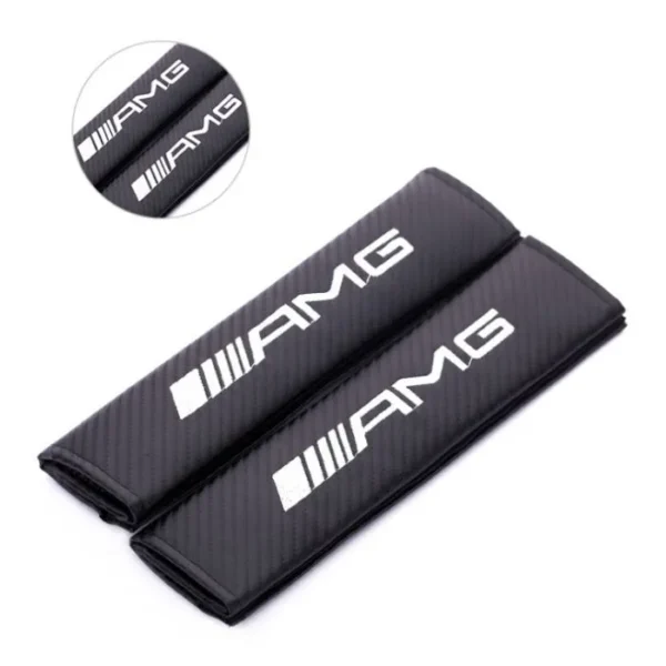 Mercedes AMG logo kuddar bälteskuddar i kolfiber 2-Pack