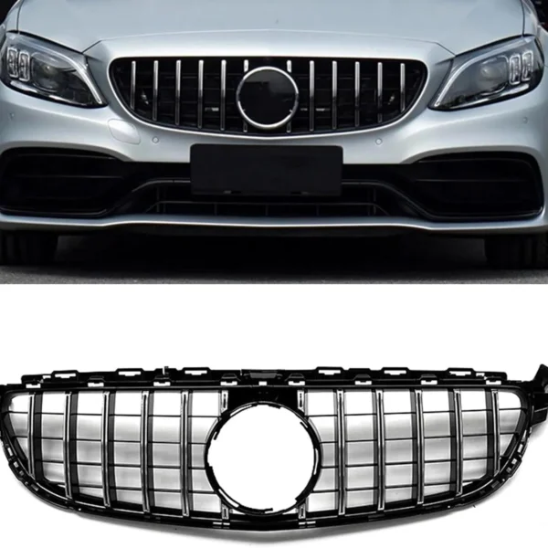 Mercedes-Benz C63 AMG Grill GTR 15-18 Svart & Krom