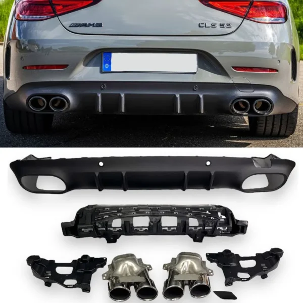 Mercedes-Benz CLS Diffuser C257 W257 CLS53 - Svart blank