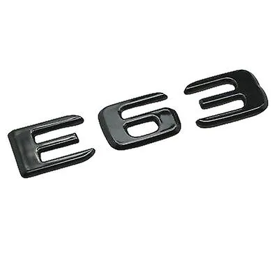 Mercedes-Benz E63 emblem Svart / Krom