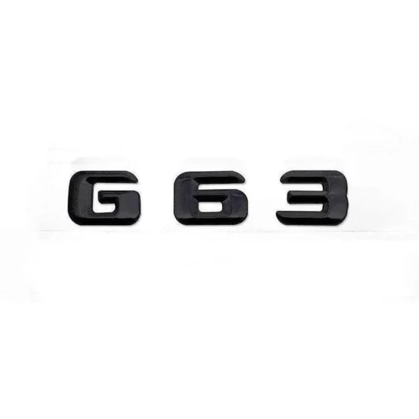 Mercedes-Benz G63 emblem svart & silver