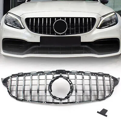 Mercedes-Benz Grill GTR C63 AMG 14-21 Svart & Krom