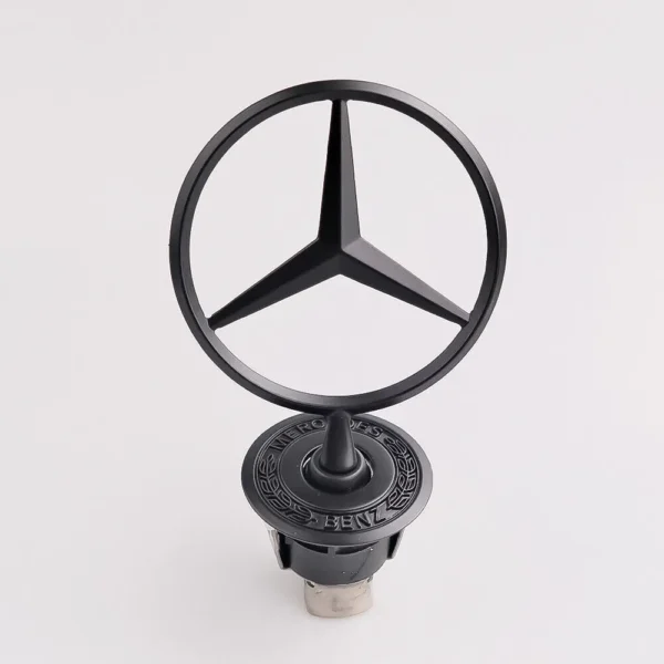 Mercedes-Benz Stjärna Motorhuv svart Matt